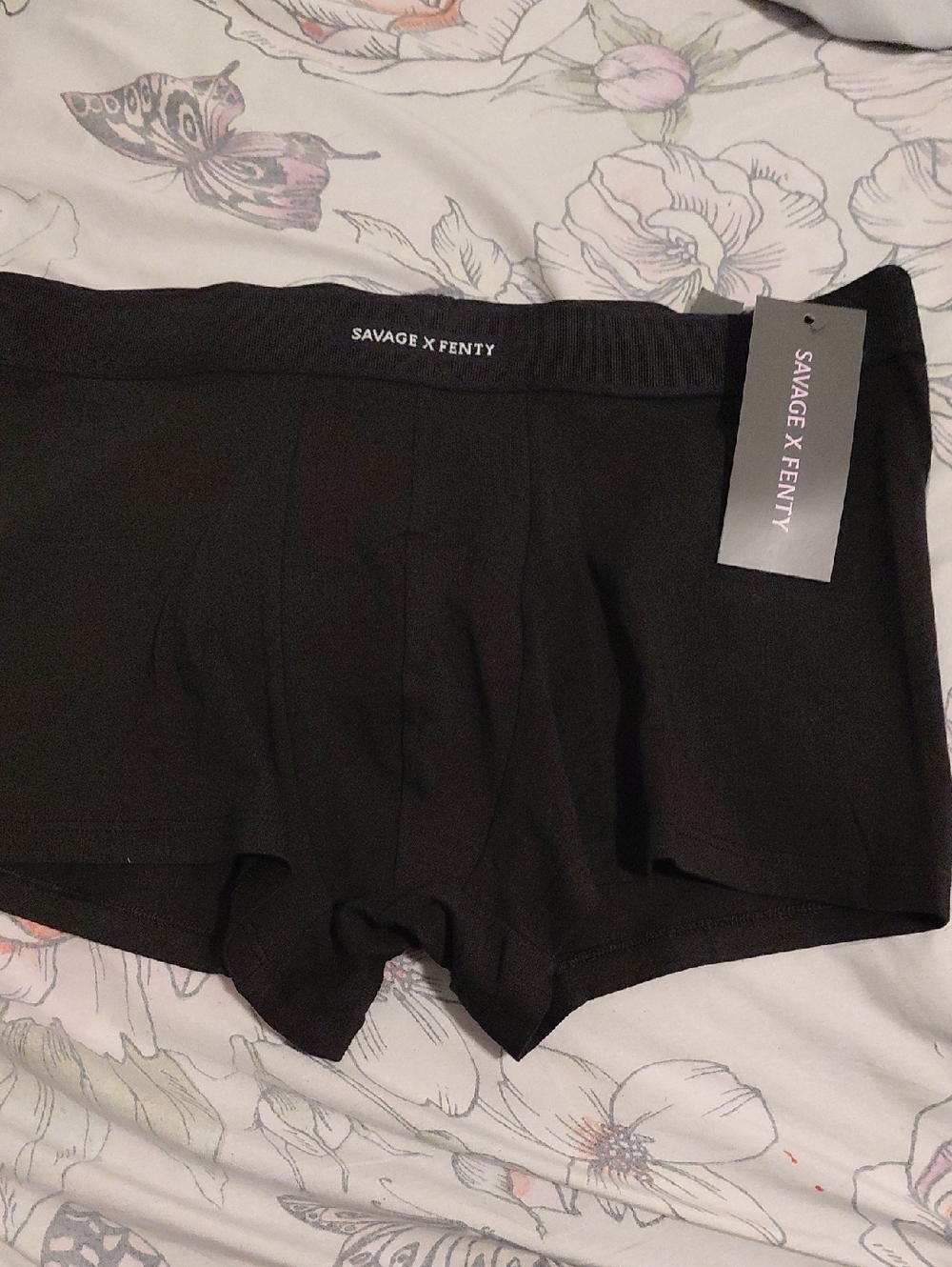 Savage X Fenty Black Seamless Boyshorts